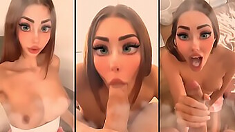 La Princesa Alemana Hentai Tiene Su Boca Llena De Semen