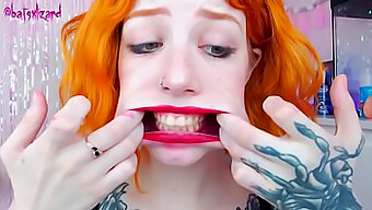 Ginger Teen Gives A Deepthroat Blowjob And Facial To A Well-Endowed Man