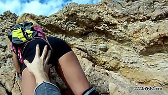 A Young Girl'S First Public Sexual Encounter With Her Climbing Instructor By The Ocean